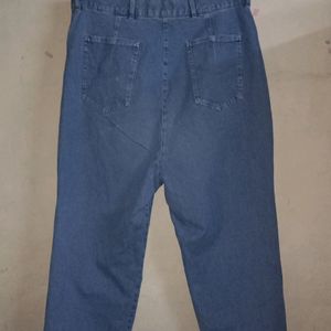 Blue Denim Straight Jeans