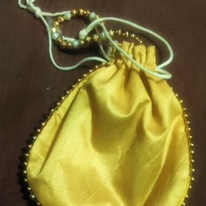 Handmade Bag With Pearls