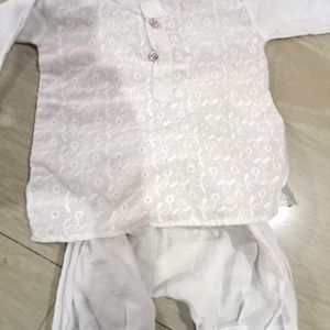 Chikankari Kurta With Dhoti Pajama