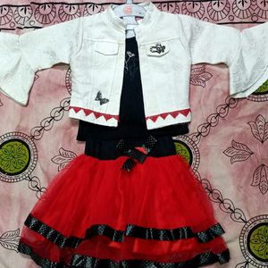 Baby Girl Three Pieces Party Wear Set