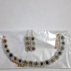 Necklace Set With Earring