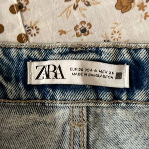 Zara Blue Denim Shorts