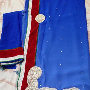 Blue Shaded Saree