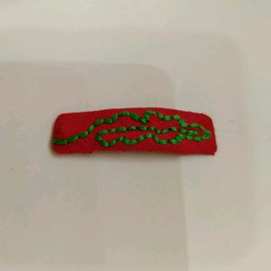 Hand Embroidery Hair Clip