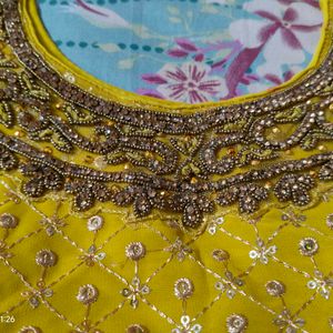 Yellow Sharara Dress