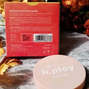 Myglamm K.Play Flavoured Blush - Sweet Peach