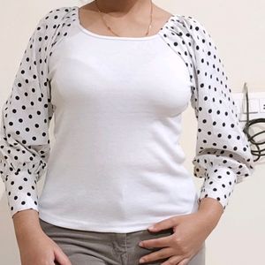 Balloon Sleeves Top