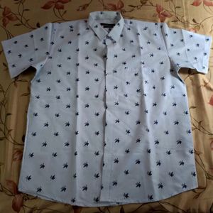 Accox Printed Shirt Regular Fit Size 44 XXL