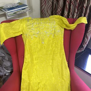 Lemon Colour Kurta