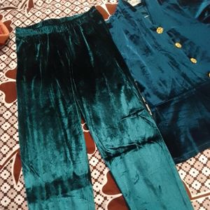 Co-set Velvet Teal Green Colour