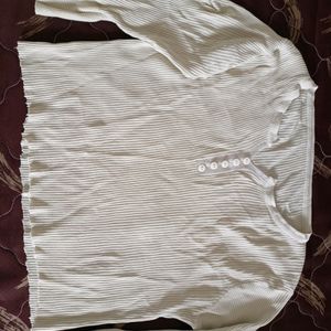 White Crop Top For Women