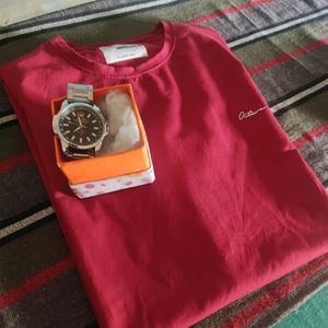 Rolex Watch And Tshirt Combo