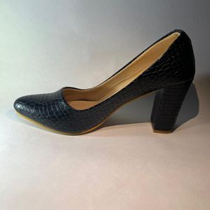 Black Block Heels Size Available