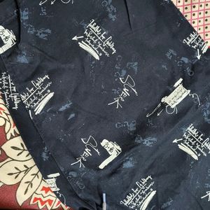 Beautiful Navy Blue Printed Mens Shorts