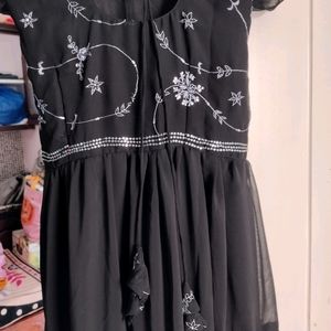 Beautiful Black Long Frock