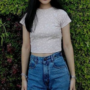 ZARA Cute Pink Crop Top