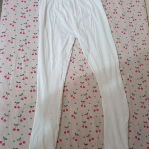 Combo Of Pink And White Ankle Length Leggings