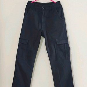 Black Cargo Jeans