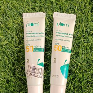 Plum Cica & Hyaluronic Acid Aqua Light Sunscreen