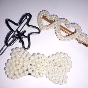 3 Korean Hair Clips