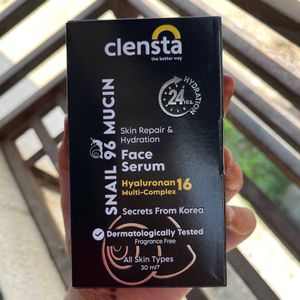 Clensta Snail 96 Mucin Skin Repair Face Serum with