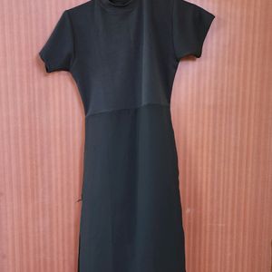 Black Sheer Kurta With Lining On Top