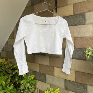 White Crop Top