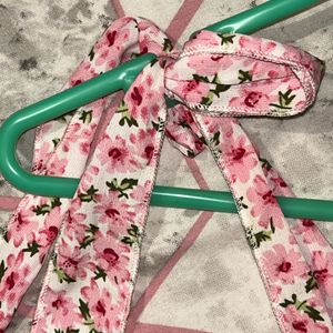 Urbanic Pink Floral Tie Detail Top