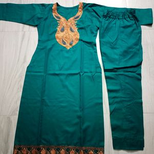 Kashmiri Embroidery Kurta Set