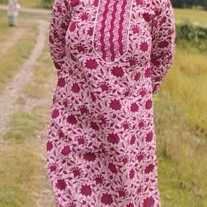 Trendy Cotton Kurti Set For Women