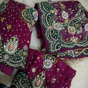 Diamond 💎 Work Purple Lehenga 🔥