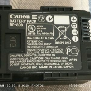 No Battery, Canon Legria Camcorder