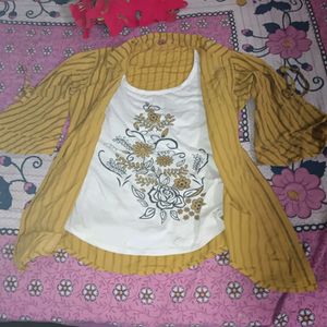 New Fancy Trendy Yellow Top