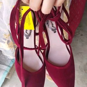 Red Velvet Shoes