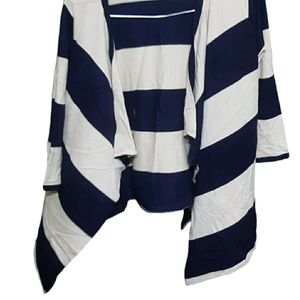 Blue And White Shrug