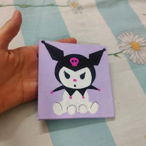 Kuromi Cardboard Canvas Painting