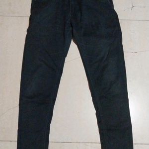 WAGON Black Solid Jeans