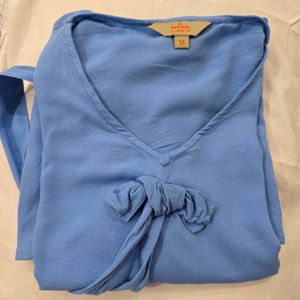 Blue tunic With Bow