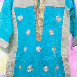 💥🆕️ Festive Kurti With Linning Attached