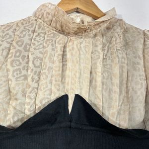 Black & Cream Western Top (Women’s)