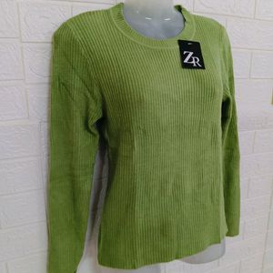 Light Green Woolen Tops