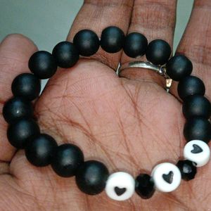 Black Beads Bracelet 🤍🖤