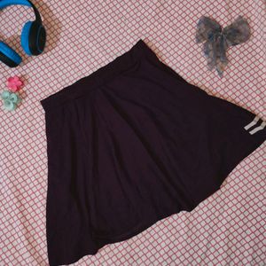 Purple Flared Skirt