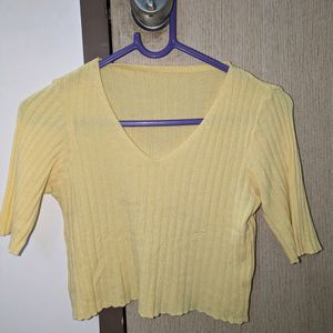 Yellow Crop Top