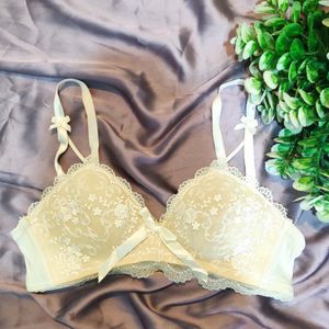 white vintage bra