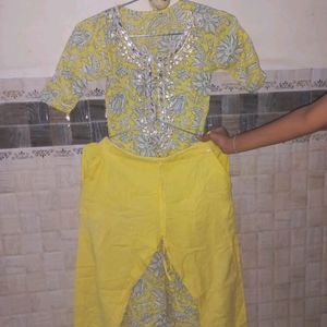 yellow Kurta Set