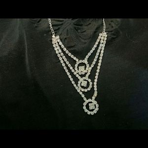 Combo Of 3 AD Necklace And Korean Clips