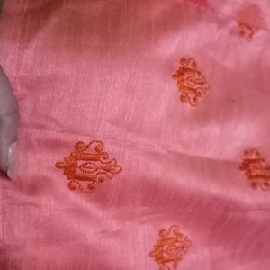 Full Sleeve Orange And Peach Kurthi