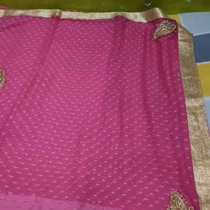 Beautiful Pink Colur Saree