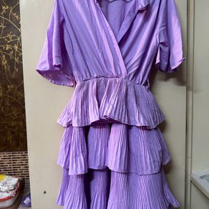 Lavender Flared Dress